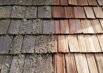 Cedar Roof Cleaning and Treatment in Muskoka, Ontario BC